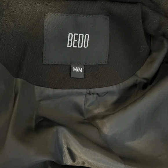 NWOT Black Moto Jacket Stretch Faux Leather Lined, Size M - Picture 11 of 14